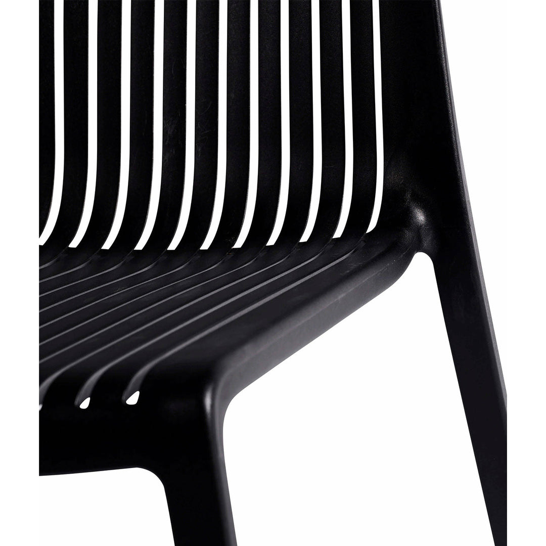 Muubs Spisebordsstol Cool - Black - Polypropylene - W: 54 H: 82 D: 55 cm - DesignGaragen.dk.