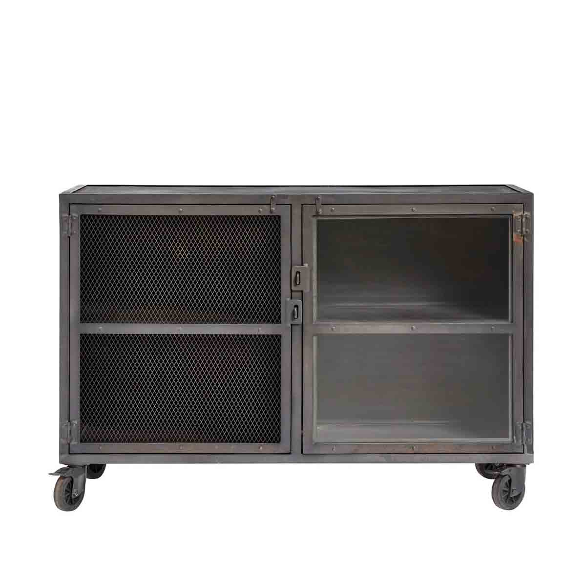 MUUBS - Barskab Bronx - Sort Jern - B120xD45xH80 cm - Muubs - DesignGaragen.dk