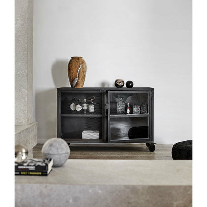MUUBS - Barskab Bronx - Sort Jern - B120xD45xH80 cm - Muubs - DesignGaragen.dk