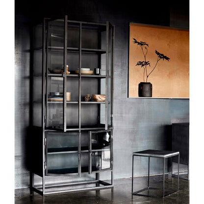 MUUBS - Højskab Boston - Sort (LGB) - Jern - B: 90 H: 200 D: 40 cm - Muubs - DesignGaragen.dk