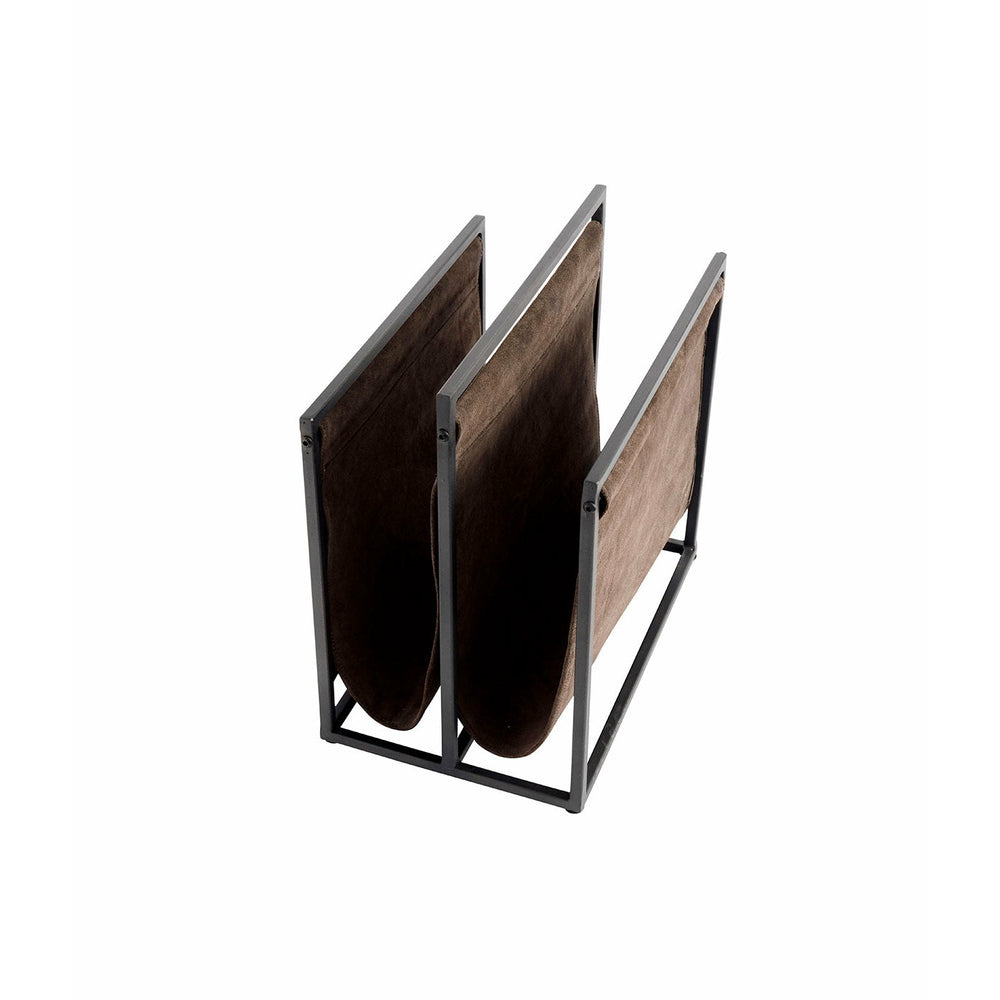 Muubs Magasinholder Bronx - Sort (LGB) - Jern - W: 40 H: 40 D: 25 cm - DesignGaragen.dk.