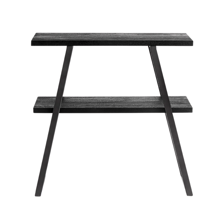 Muubs Konsolbord Quill S - Sort (LGB) - Jern/Mango træ - W: 75 H: 75 D: 30 cm - DesignGaragen.dk.