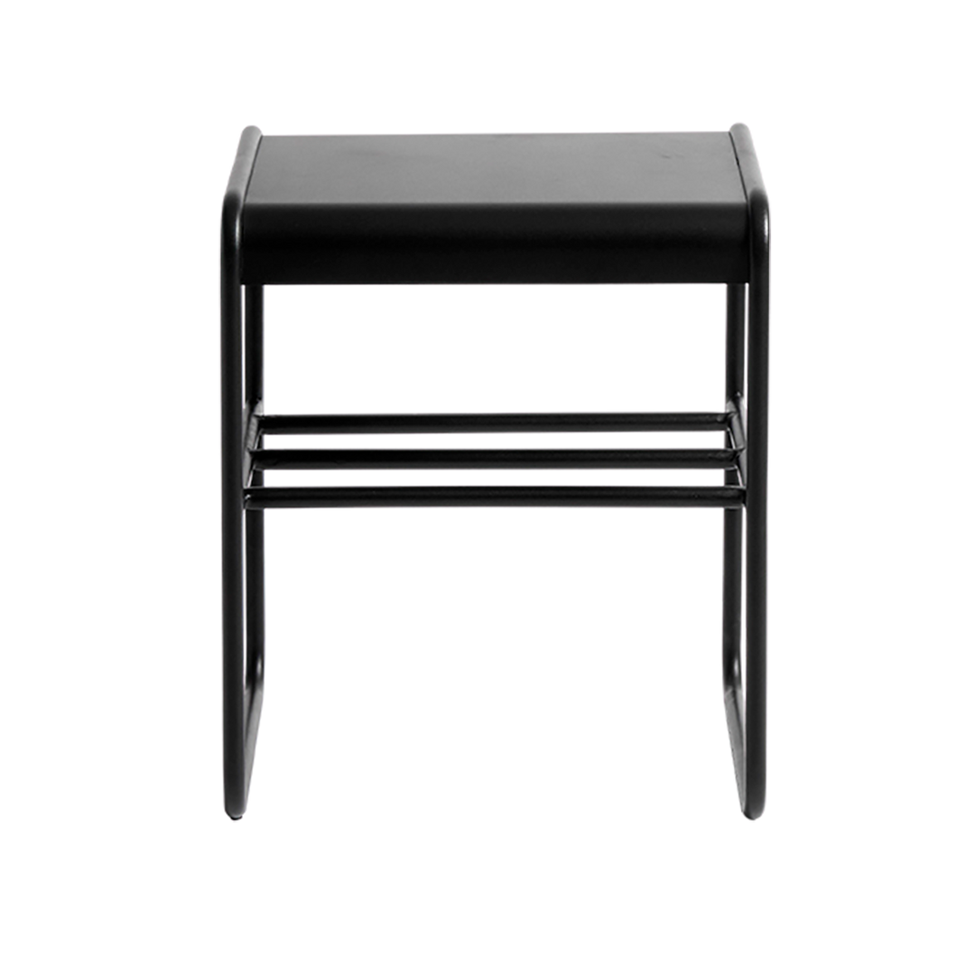 Muubs Taburet Copenhagen - Sort - Jern tube Ø16/Metal plade 2mm - W40 H47 D35cm - DesignGaragen.dk.