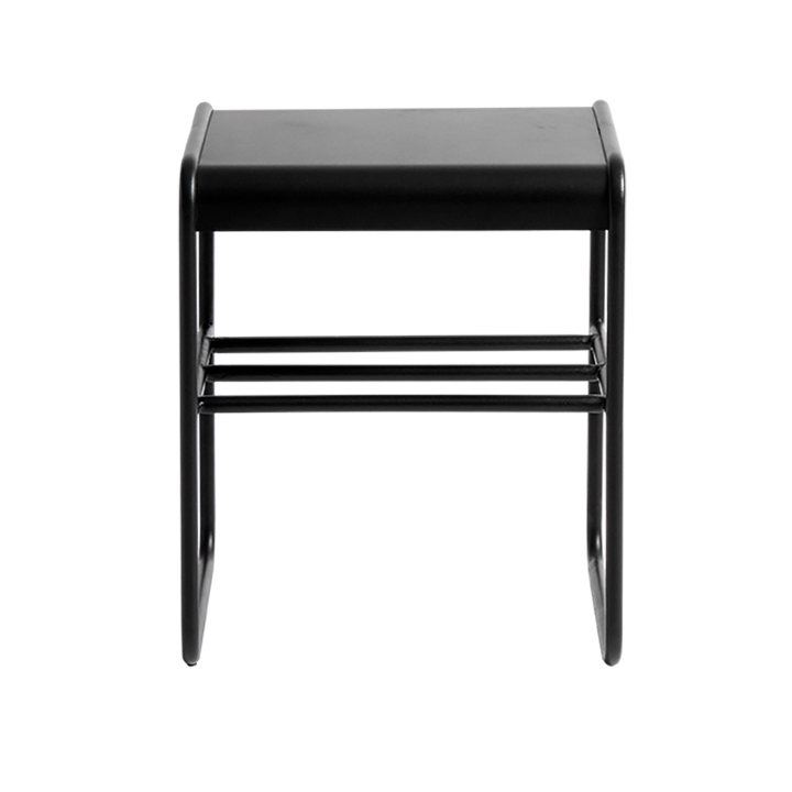 Muubs Taburet Copenhagen - Sort - Jern tube Ø16/Metal plade 2mm - W40 H47 D35cm - DesignGaragen.dk.