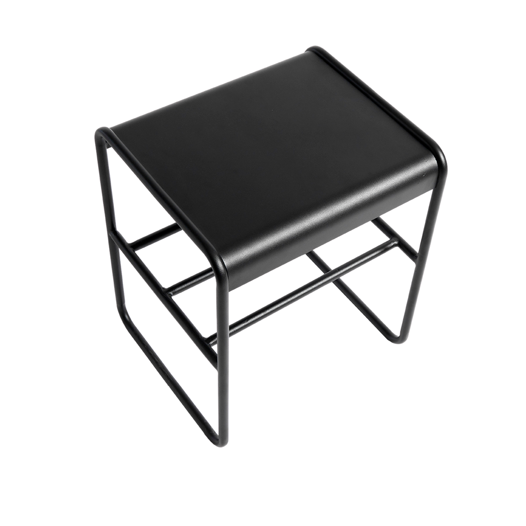 Muubs Taburet Copenhagen - Sort - Jern tube Ø16/Metal plade 2mm - W40 H47 D35cm - DesignGaragen.dk.