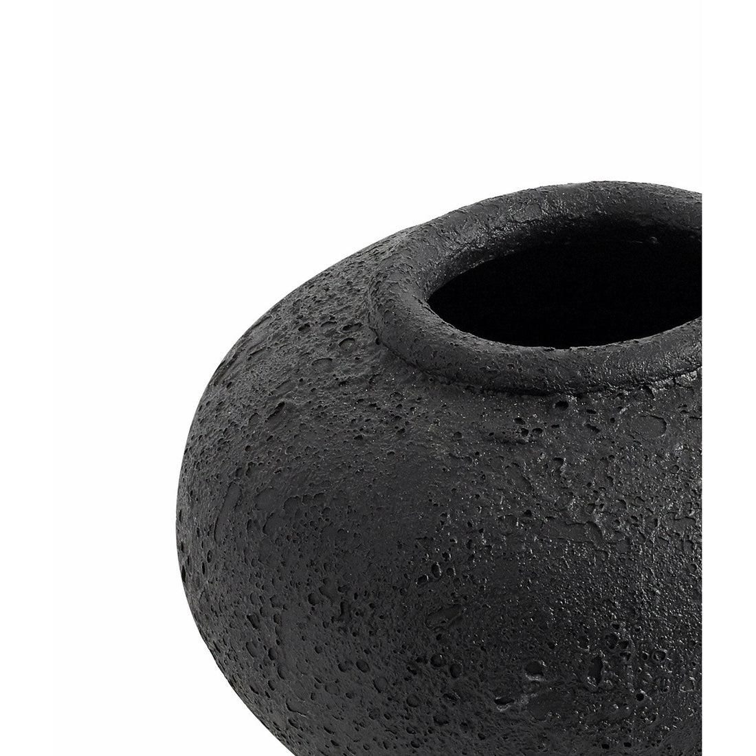 Muubs Krukke Luna Black 18 - Sort - Terracotta - H: 18 Ø: 25 cm - DesignGaragen.dk.
