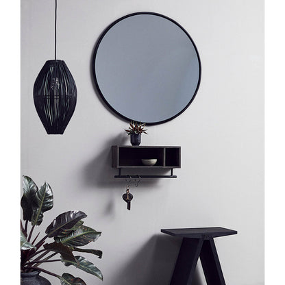Muubs Lampe Fishtrap S - Sort - Bambus/metal - H: 29,5 Ø: 23 cm - DesignGaragen.dk.