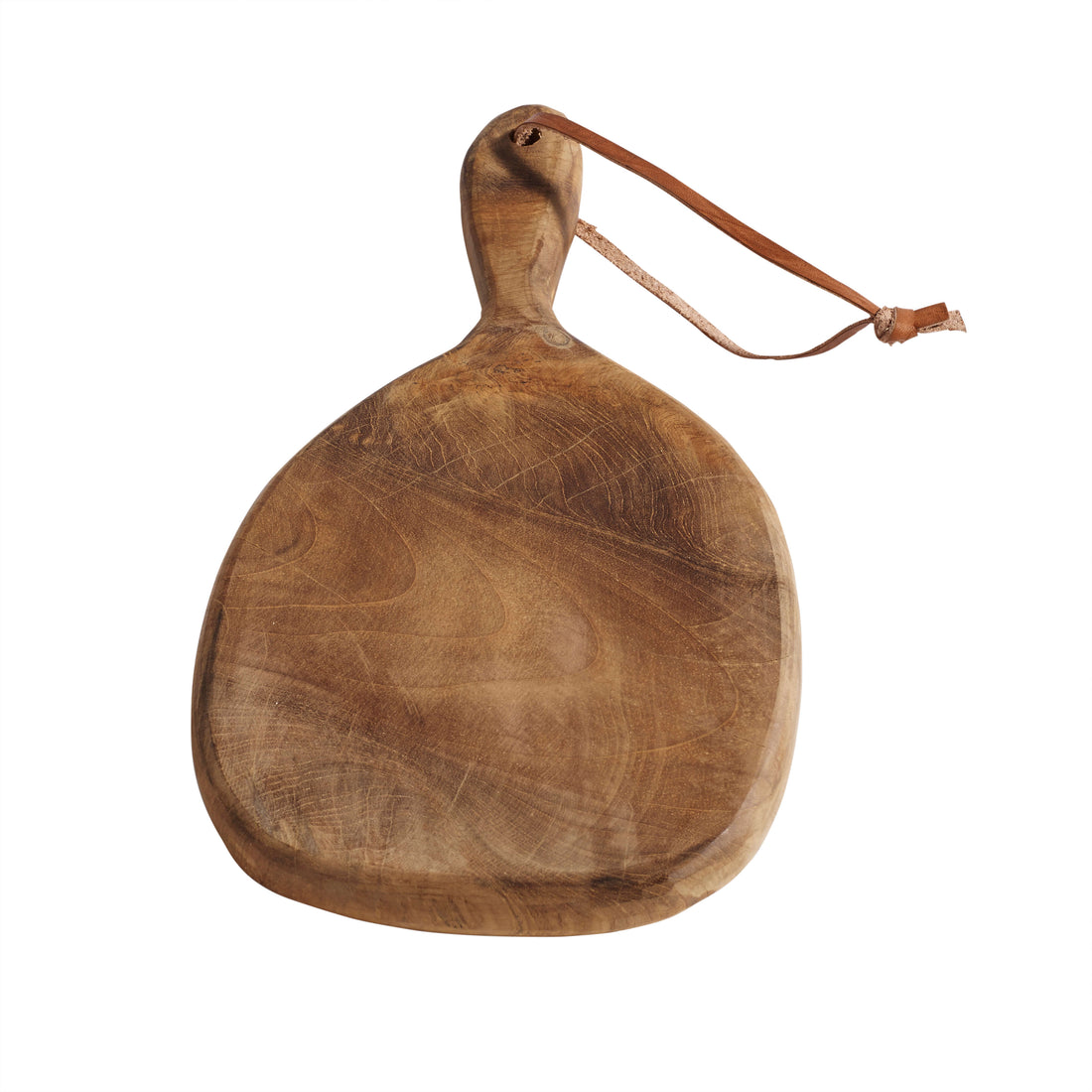 Muubs Skærebræt Organic S - Natur - Teak - W: 17 H: 1,8 L: 32 cm - DesignGaragen.dk.