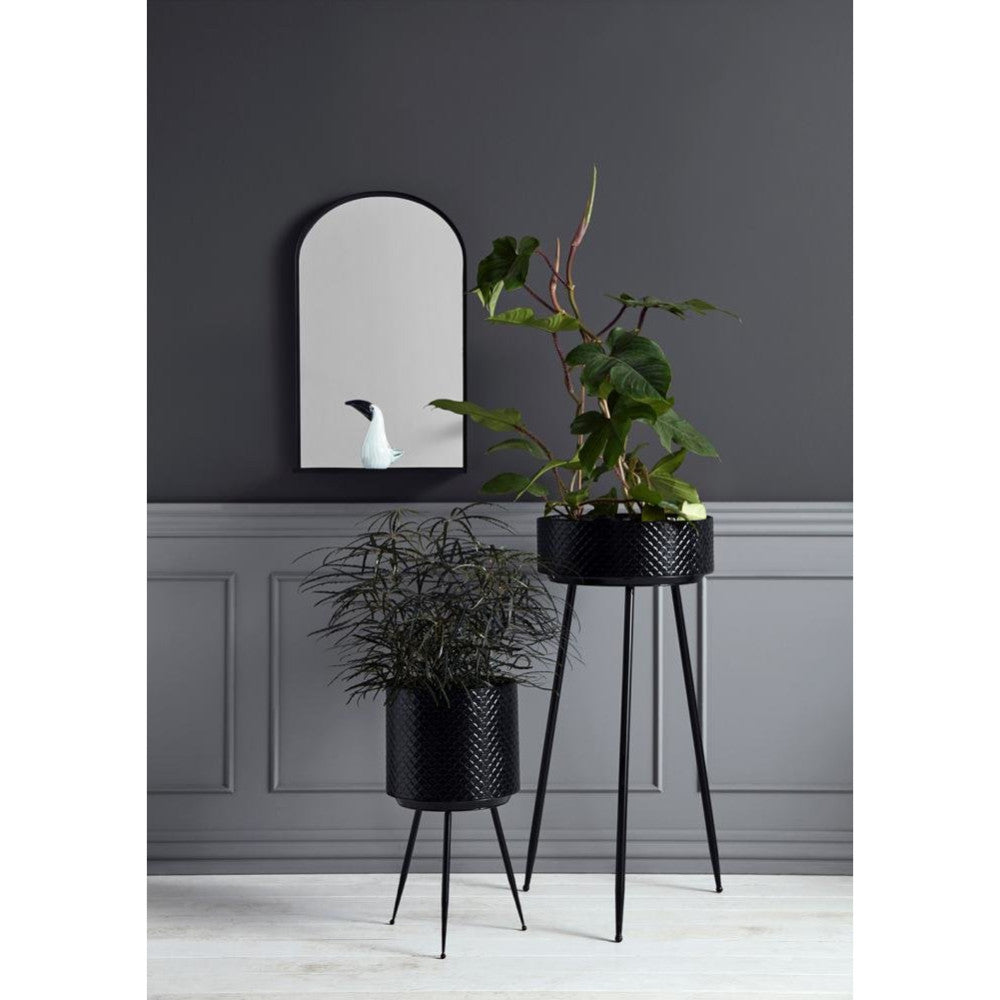 INDIAN plantestativ i metal - H60 cm - sort