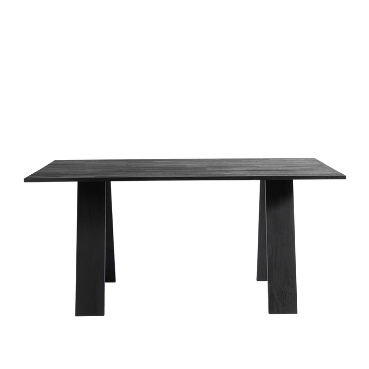 Muubs Spisebord Angle, Eg Sort bejdset/olie - L: 160 B: 90 H: 74 cm - DesignGaragen.dk.