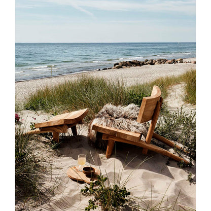 Muubs Stol Dakota - Natur - Teak træ - W: 68,5 H: 74,5 L: 96,5 cm - DesignGaragen.dk.