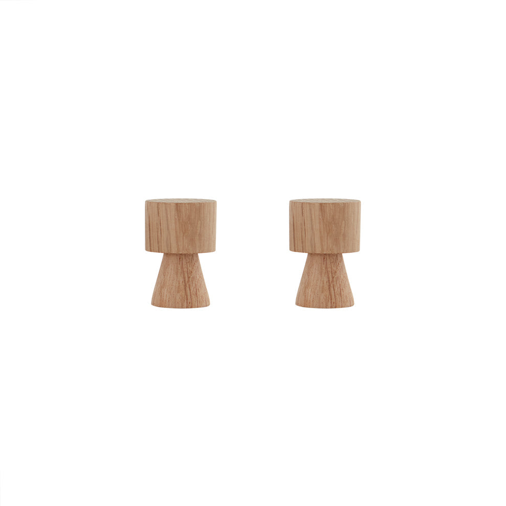 OYOY LIVING Pin Knage / Greb - Pakke med 2 - Natur