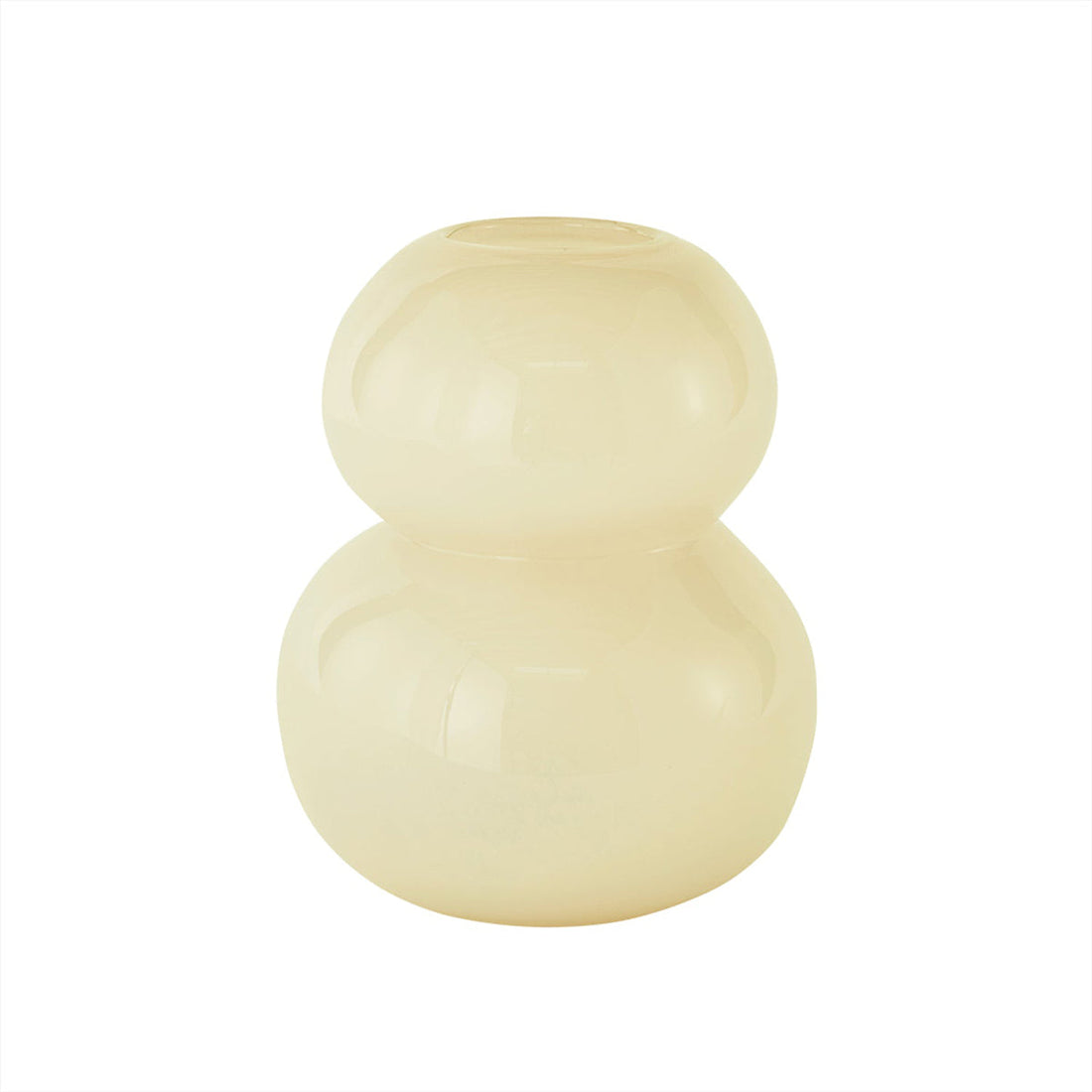 OYOY LIVING Lasi Vase - Stor - Vanilla