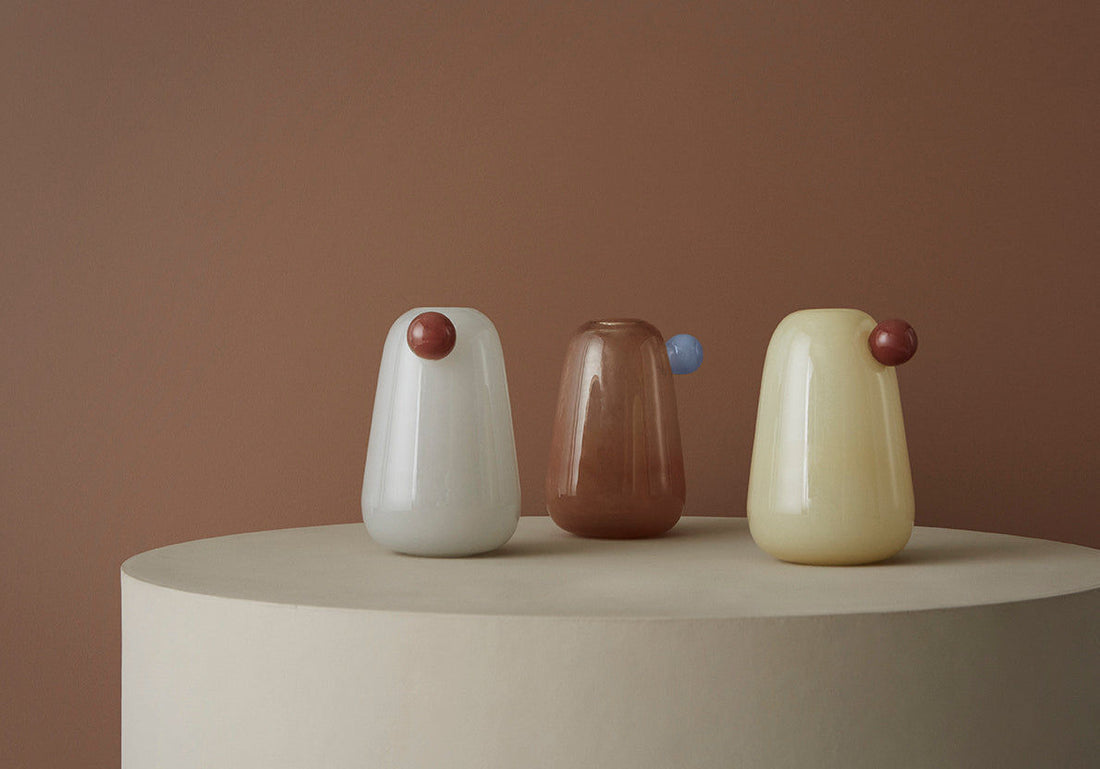 OYOY LIVING Inka Vase - Lille - Nutmeg