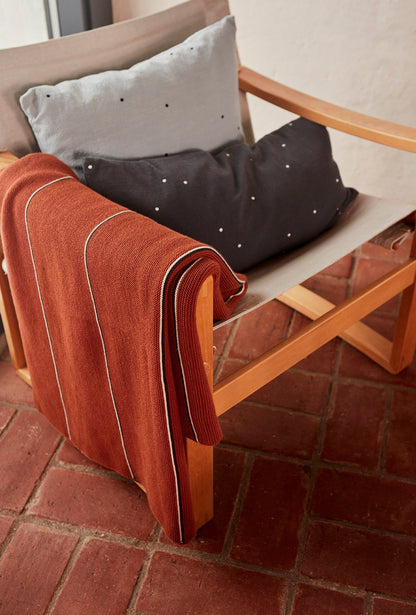 OYOY LIVING Tæppe Rivi Living - Nutmeg