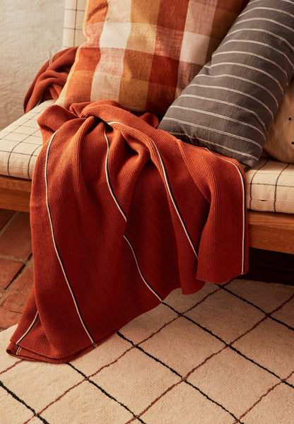 OYOY LIVING Tæppe Rivi Living - Nutmeg