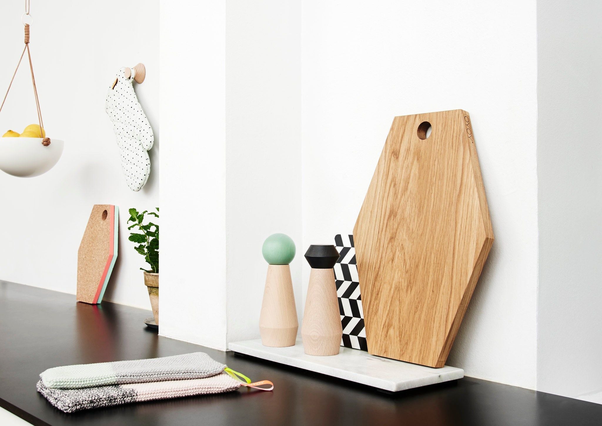 OYOY LIVING Pif Paf Puf Hængeskål - 1 Skål - Hvid