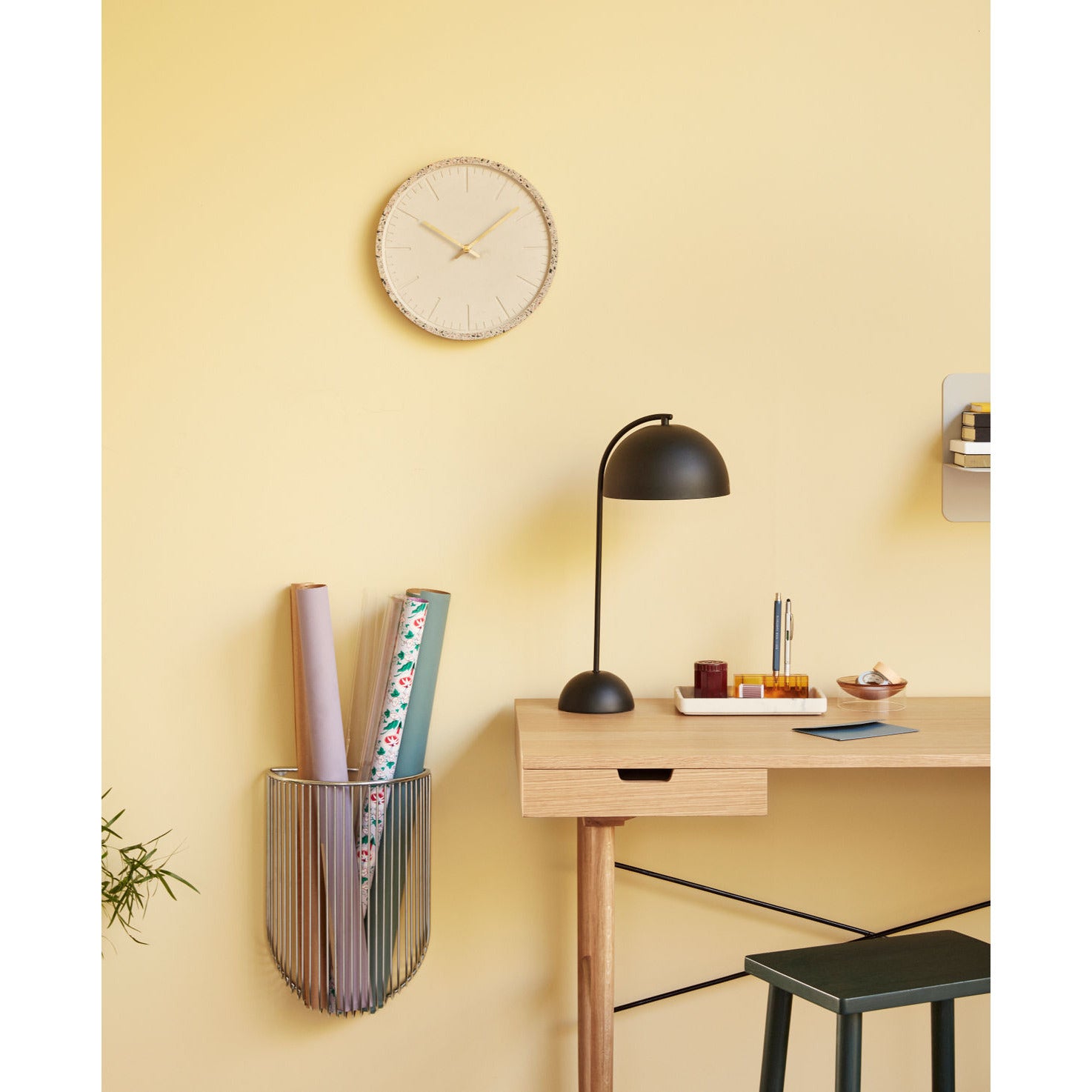 Hübsch Iris Vægkurve Nikkel (sæt af 2)