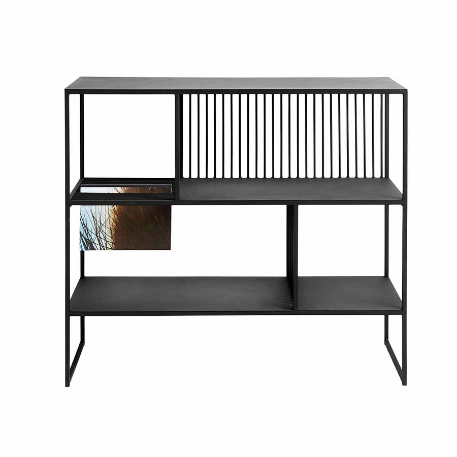 Muubs Reol Denver Low - Sort - Jern - W: 105 H: 90 D: 35 cm - DesignGaragen.dk.