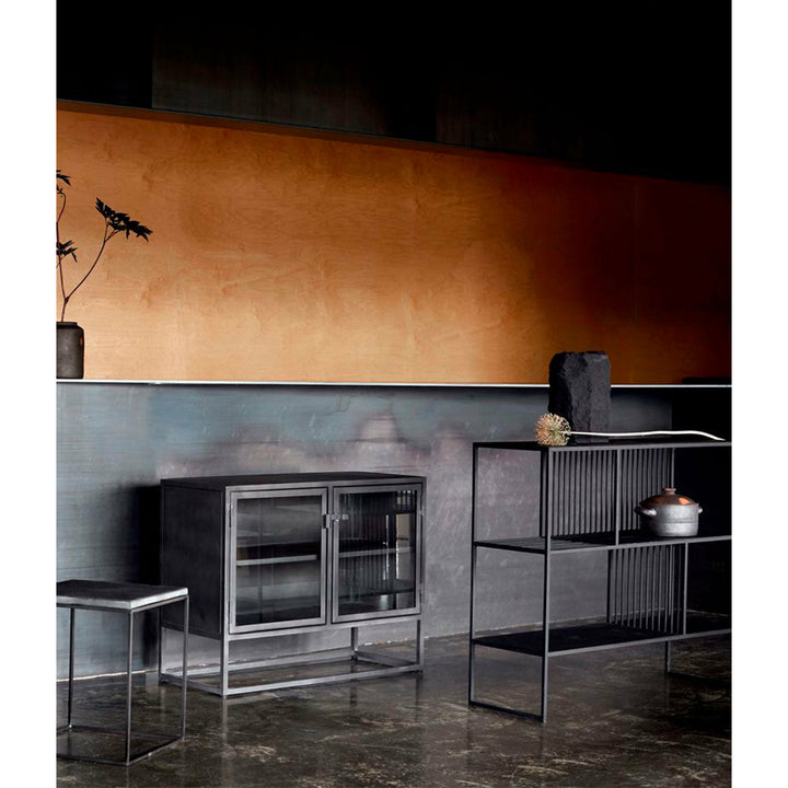 Muubs Reol Denver Low - Sort - Jern - W: 105 H: 90 D: 35 cm - DesignGaragen.dk.