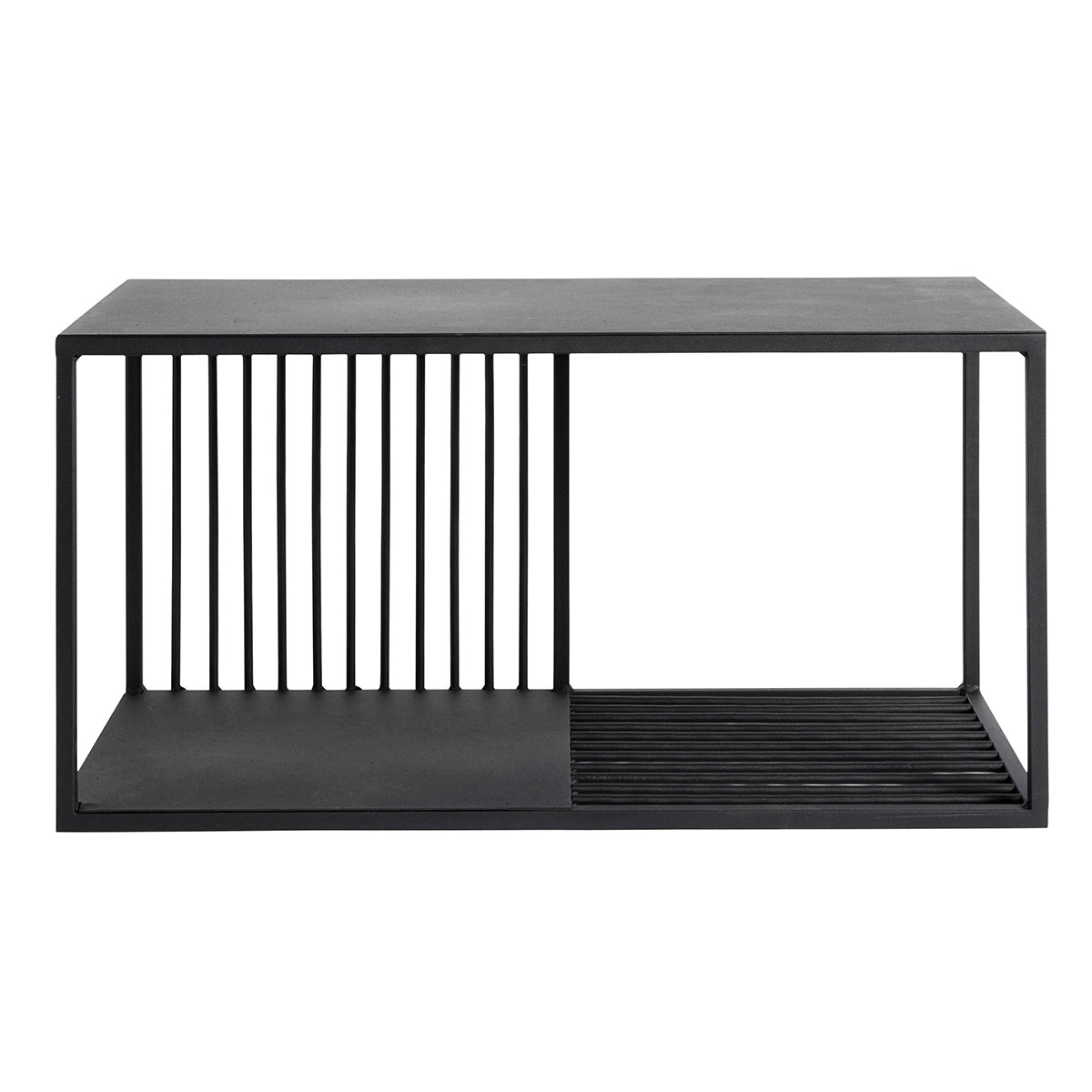 Væg Hylde Denver L - Sort - Jern - W: 70 H: 35 D: 35 cm - Muubs - DesignGaragen.dk