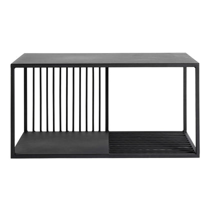 Væg Hylde Denver L - Sort - Jern - W: 70 H: 35 D: 35 cm - Muubs - DesignGaragen.dk