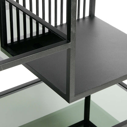 Muubs Reol Denver High - Sort - Jern/glas - W: 60 H: 190 D: 35 cm - DesignGaragen.dk.