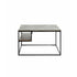 Muubs Sofabord Hitch Square - Antique brass/black - Iron frame w/ alu top - W: 65 H: 40 L: 65 cm - DesignGaragen.dk.
