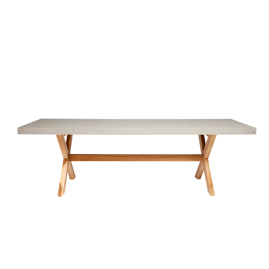 Muubs Spisebord North 200 - Grey - Rockstone - W: 100 H: 74 L: 200 cm - DesignGaragen.dk.