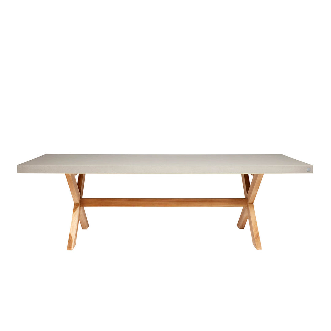 Muubs Spisebord North 250 - Grey - Rockstone - W: 100 H: 74 L: 250 cm - DesignGaragen.dk.