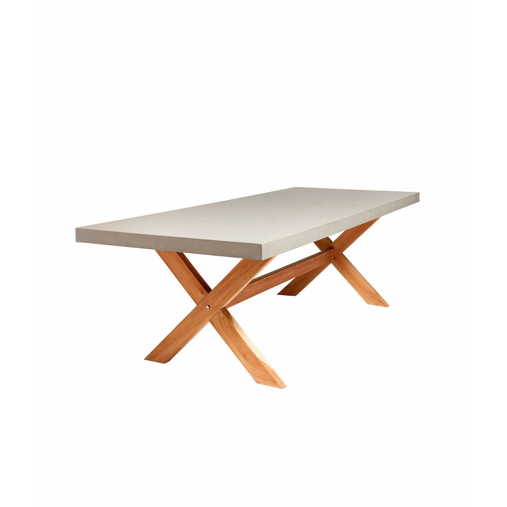 Muubs Spisebord North 250 - Grey - Rockstone - W: 100 H: 74 L: 250 cm - DesignGaragen.dk.