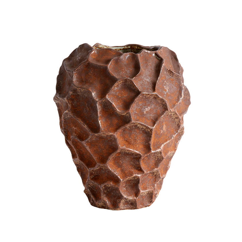Muubs Vase Soil - Rust - Keramik - H: 21,5 Ø: 18 cm - DesignGaragen.dk.