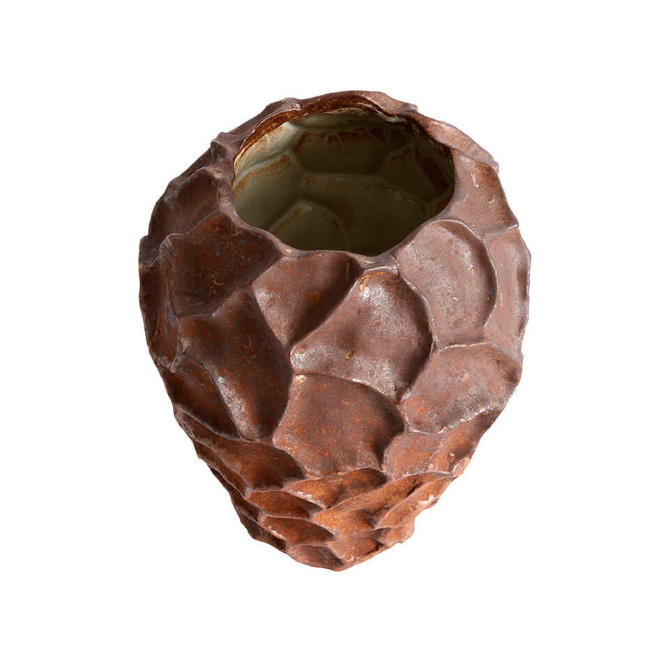 Muubs Vase Soil - Rust - Keramik - H: 21,5 Ø: 18 cm - DesignGaragen.dk.