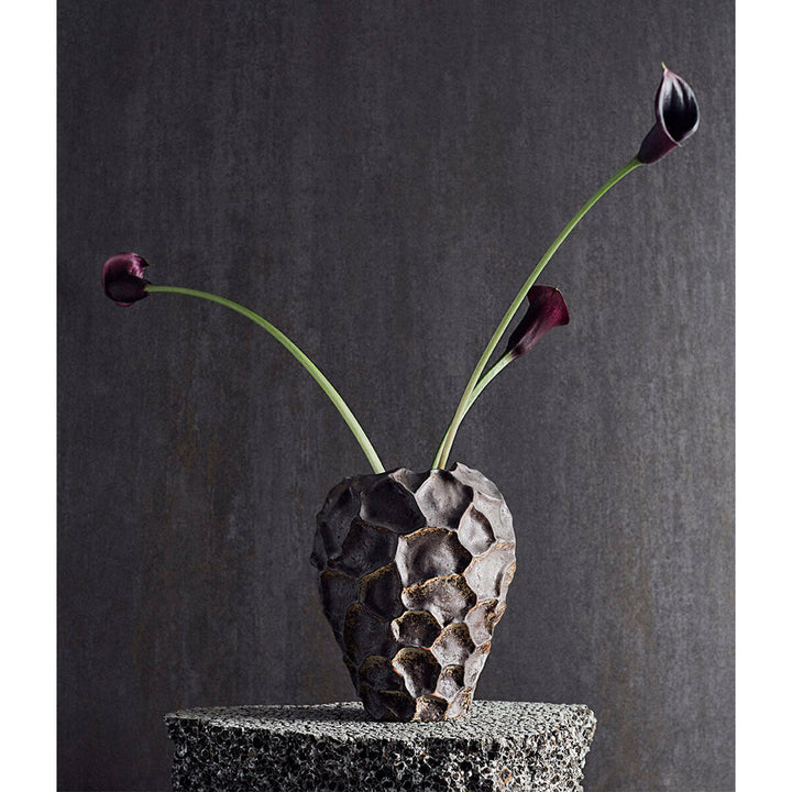 Muubs Vase Soil - Chocolade - Keramik - H: 21,5 Ø: 18 cm - DesignGaragen.dk.