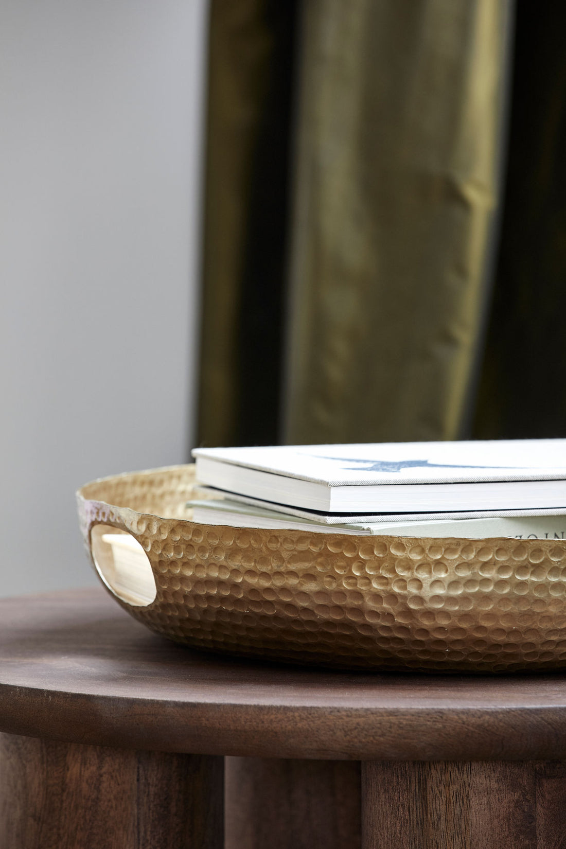 LAIKA kurv i aluminium - small - ø51 cm - guld finish