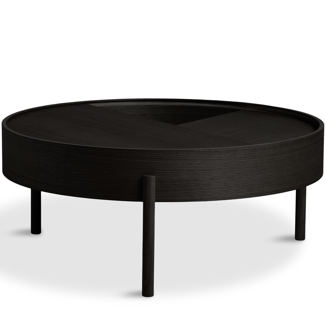 WOUD -  Arc coffee table (89 cm) - Black