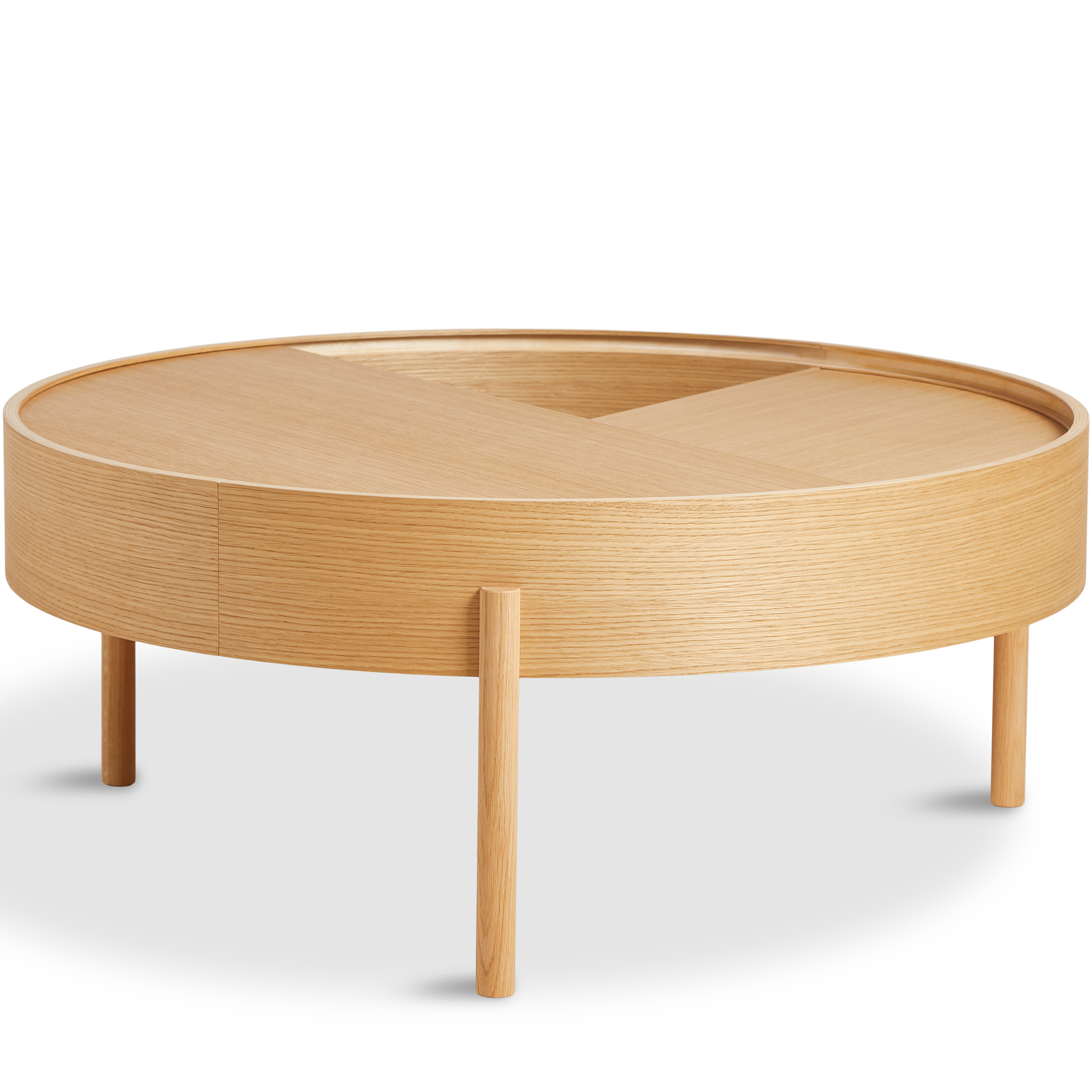WOUD -  Arc coffee table (89 cm) - Oiled oak