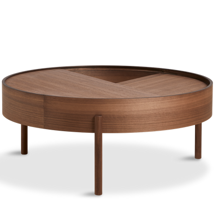 WOUD -  Arc coffee table (89 cm) - Walnut