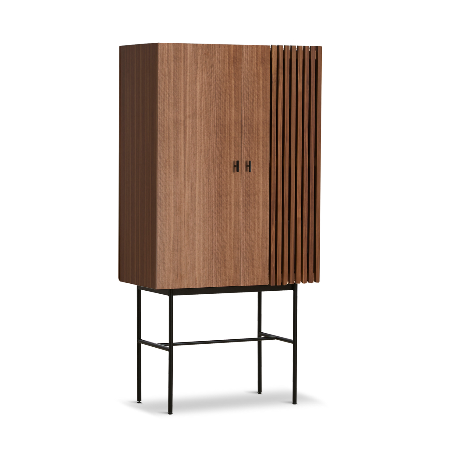 WOUD -  Array highboard (80 cm) - Walnut