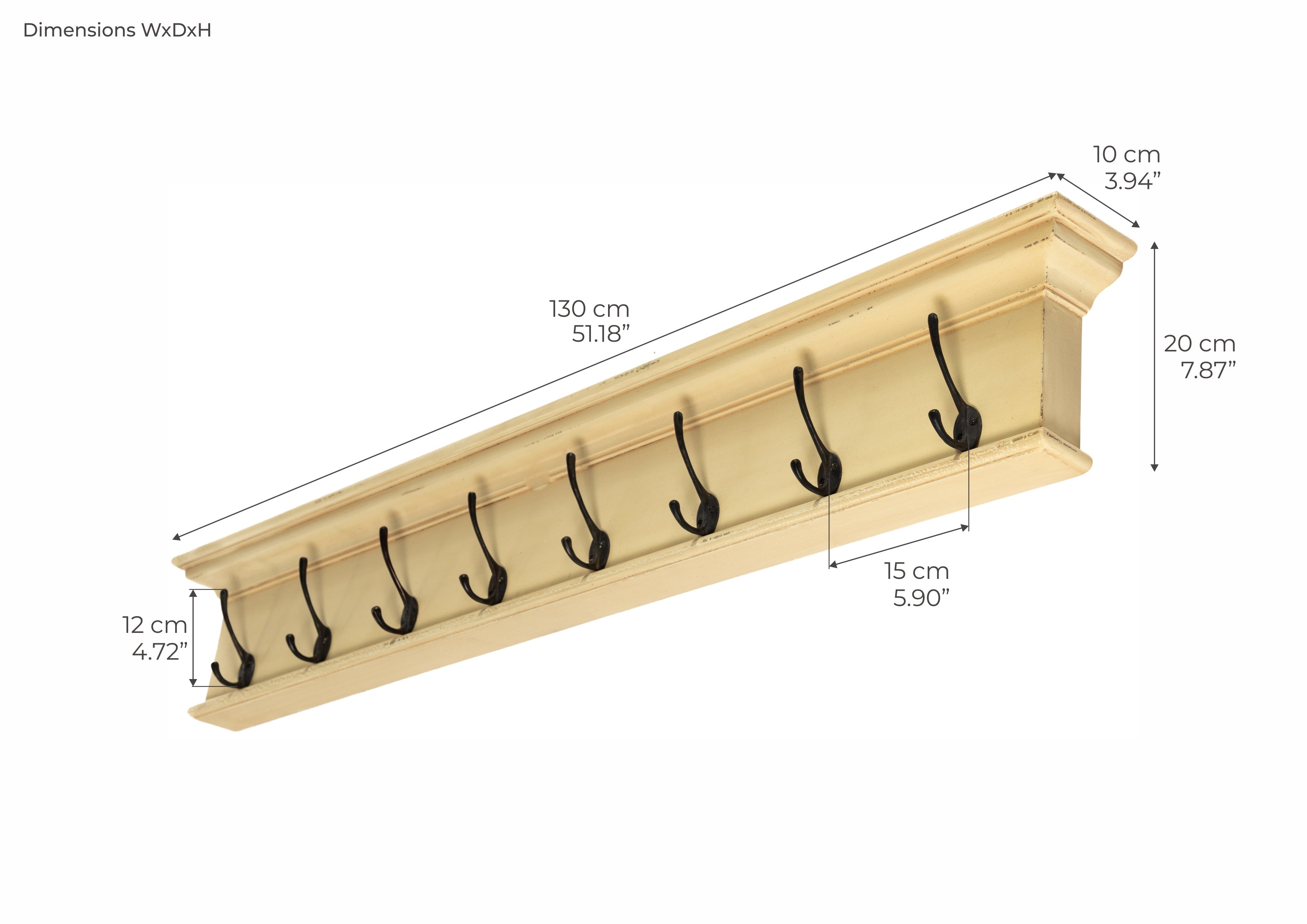 Halifax Knagerække 8 Kroge Gul - NovaSolo - DesignGaragen.dk