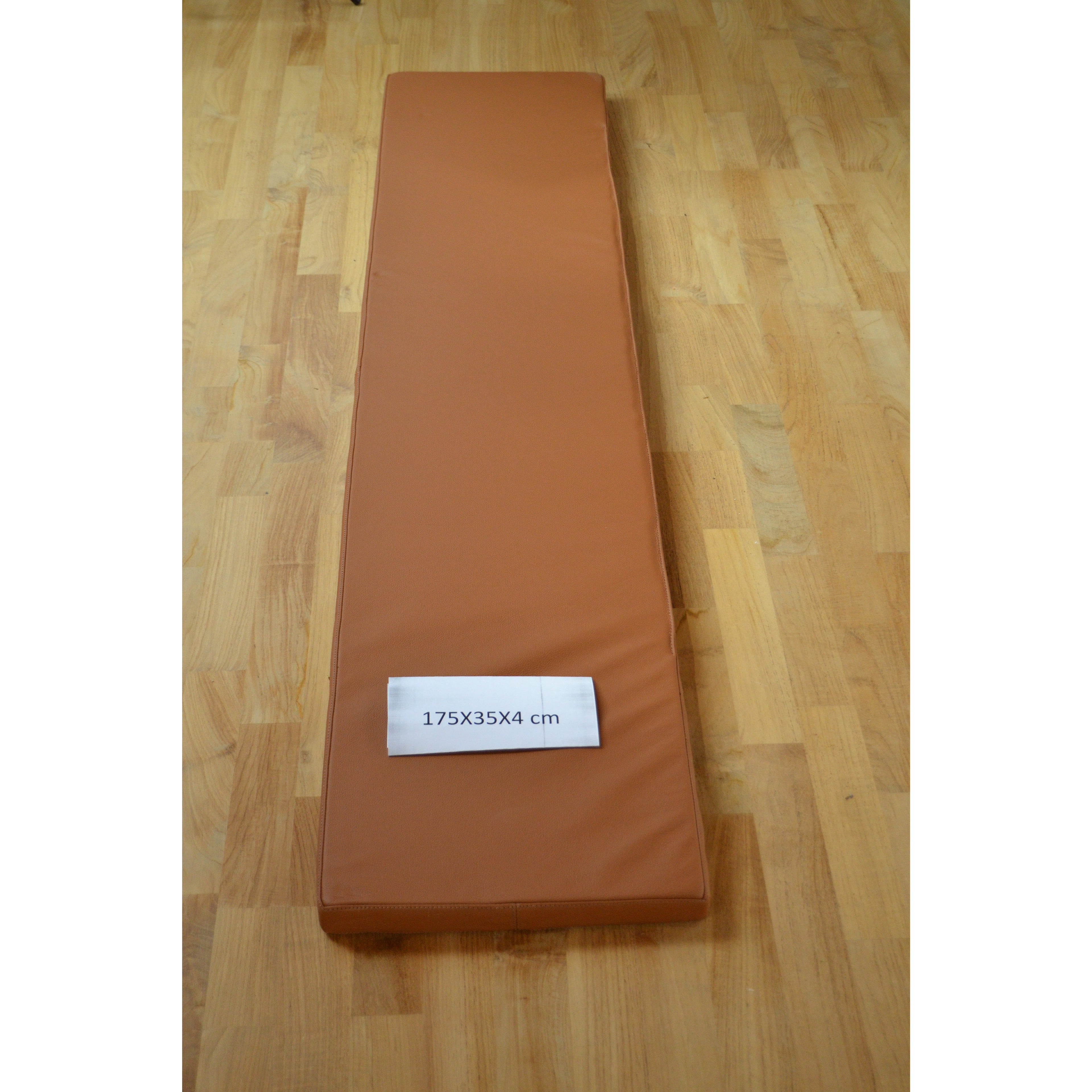 Cognac læderhynde 175x35x4 cm