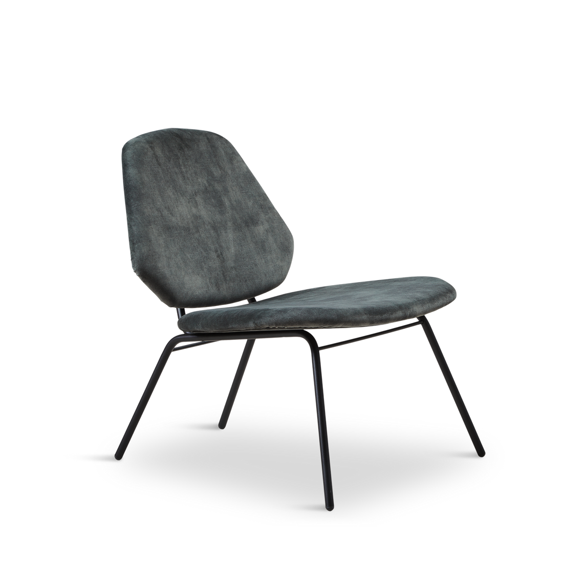 WOUD -  Lean lounge chair - Dusty green