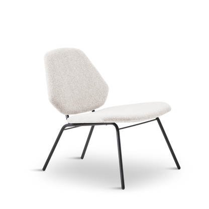 WOUD -  Lean lounge chair - Ivory