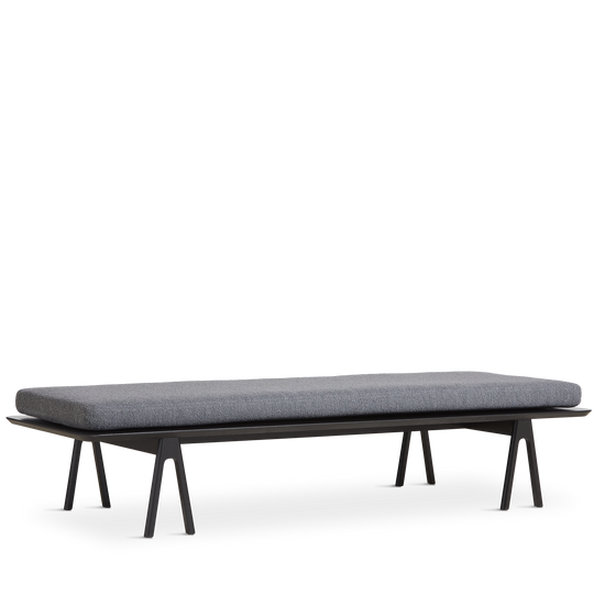 WOUD - Level daybed - Grey bouclé/black 190x76,50x41 cm - WOUD - DesignGaragen.dk
