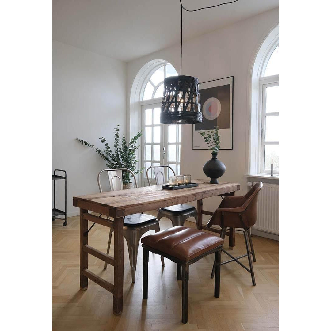 Trademark Living Icon læder loungestol med armlæn