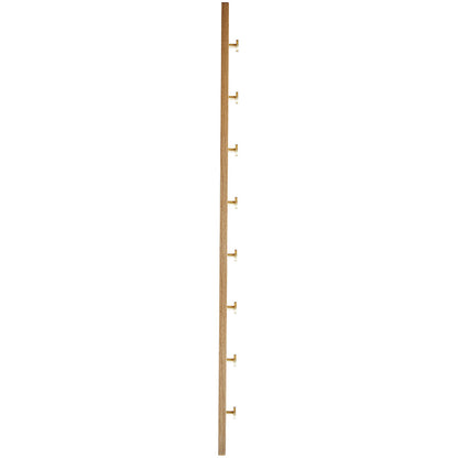 OAK Knagerække Egetræ Med Messing Knager - 100 cm - MOUD HOME - DesignGaragen.dk