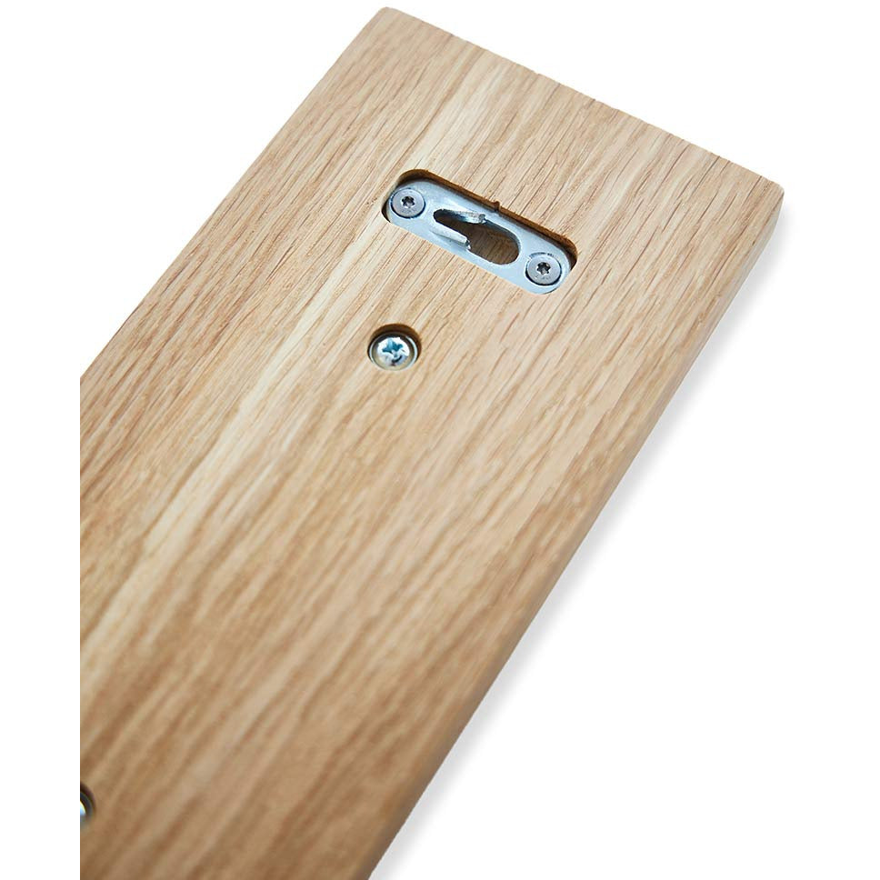 OAK Knagerække Egetræ Med Messing Knager - 50 cm - MOUD HOME - DesignGaragen.dk