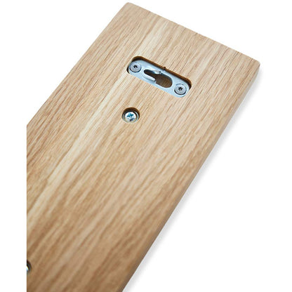 OAK Knagerække Egetræ Med Messing Knager - 50 cm - MOUD HOME - DesignGaragen.dk