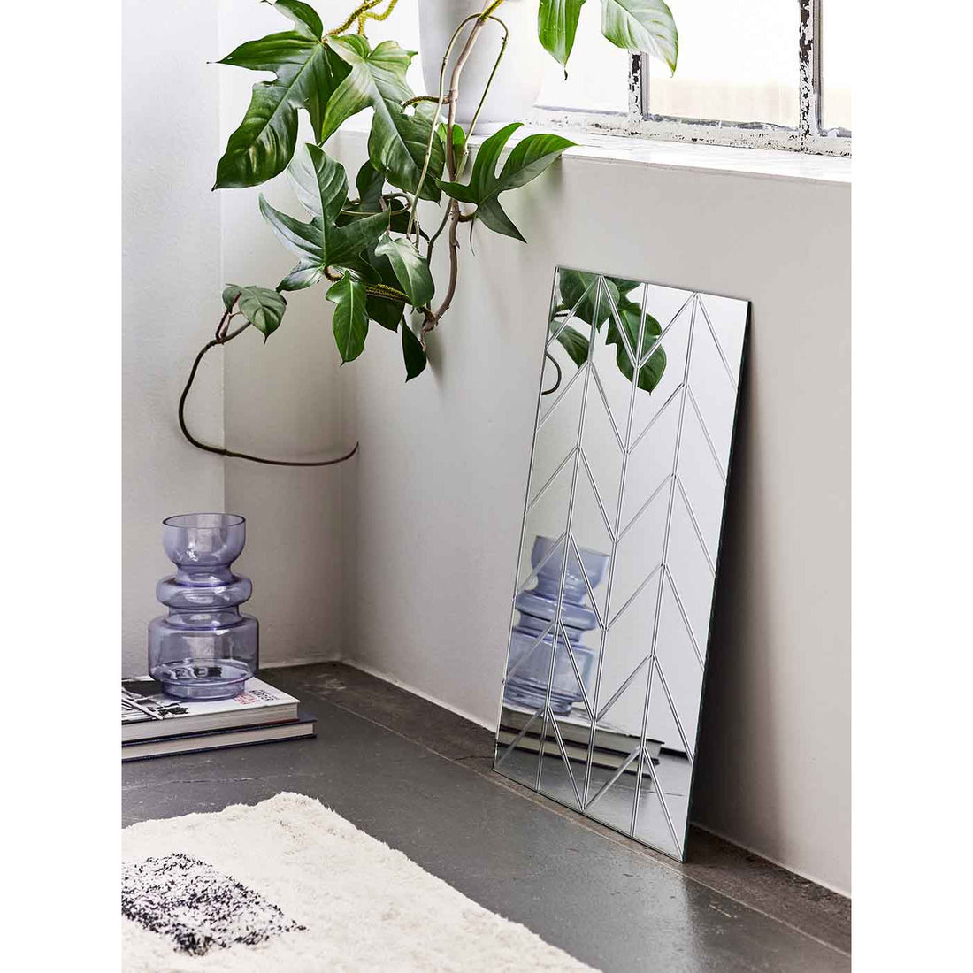 HERRINGBONE spejl 50x70 cm - Klar