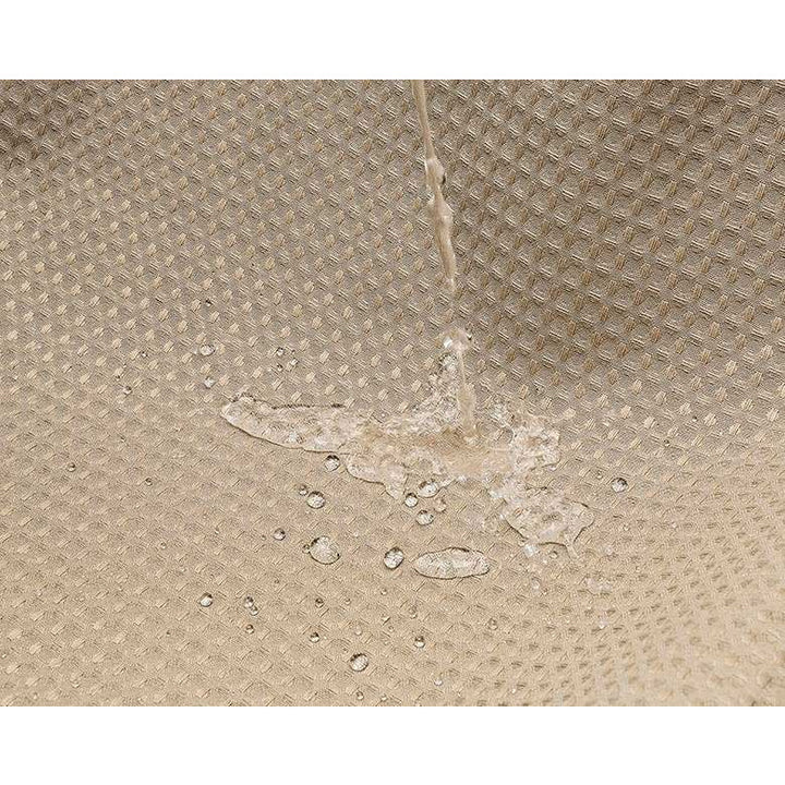 WAFFLE Badeforhæng i khaki - 180x200 cm